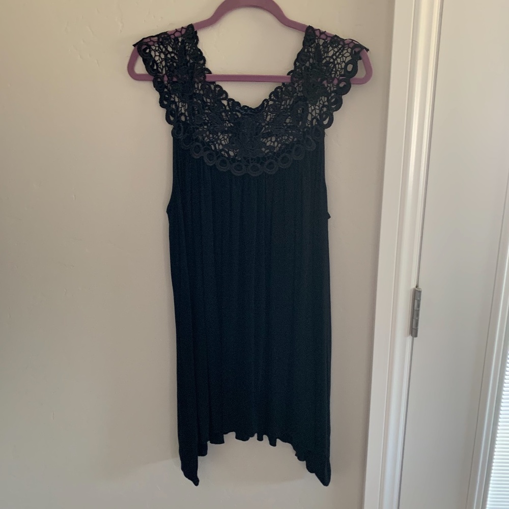 Black swimsuit coverup